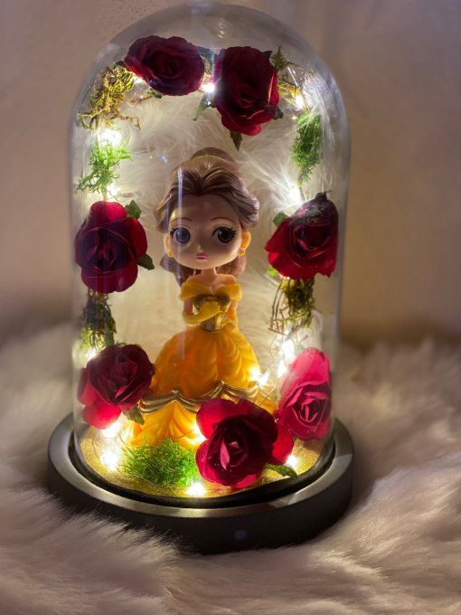 Cloche lumineuse la belle et la bête Disney 