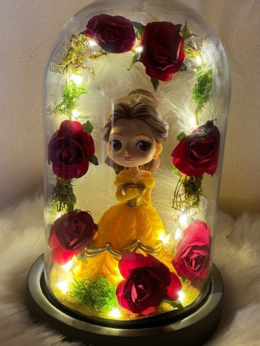 Cloche lumineuse la belle et la bête Disney 