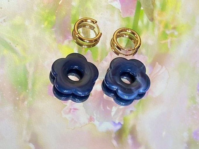 Boucles d’oreilles fleur