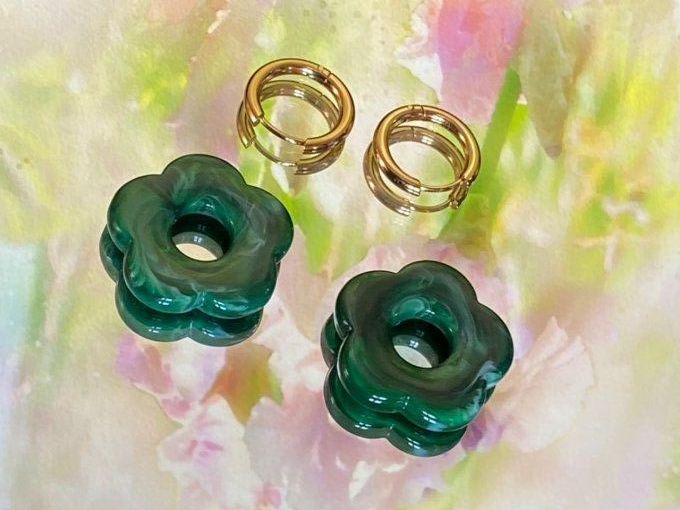 Boucles d’oreilles fleur